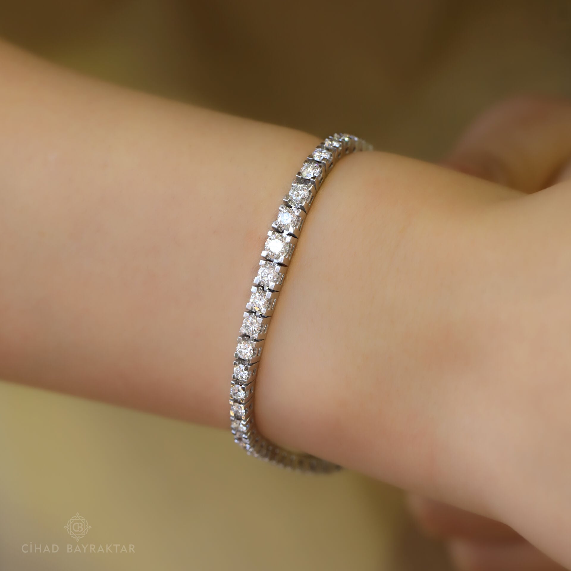 4.00 ct Pırlanta Su Yolu Bileklik