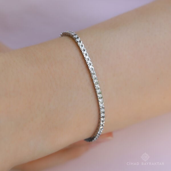 1.99 ct Pırlanta Su Yolu Bileklik