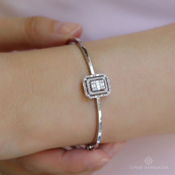 0.56 ct Pırlanta Baget Bilezik
