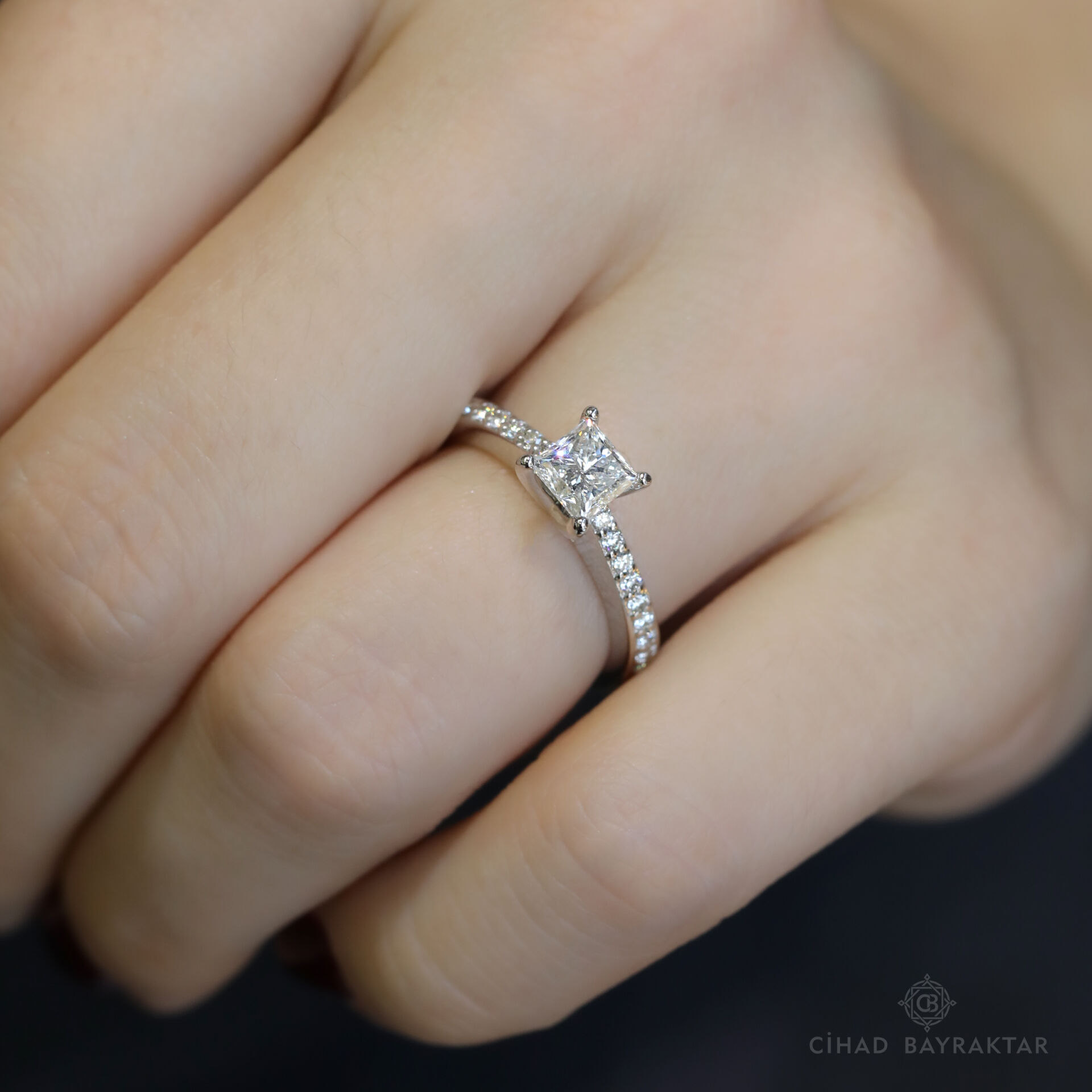 1.14 ct Pırlanta Prenses Yüzük