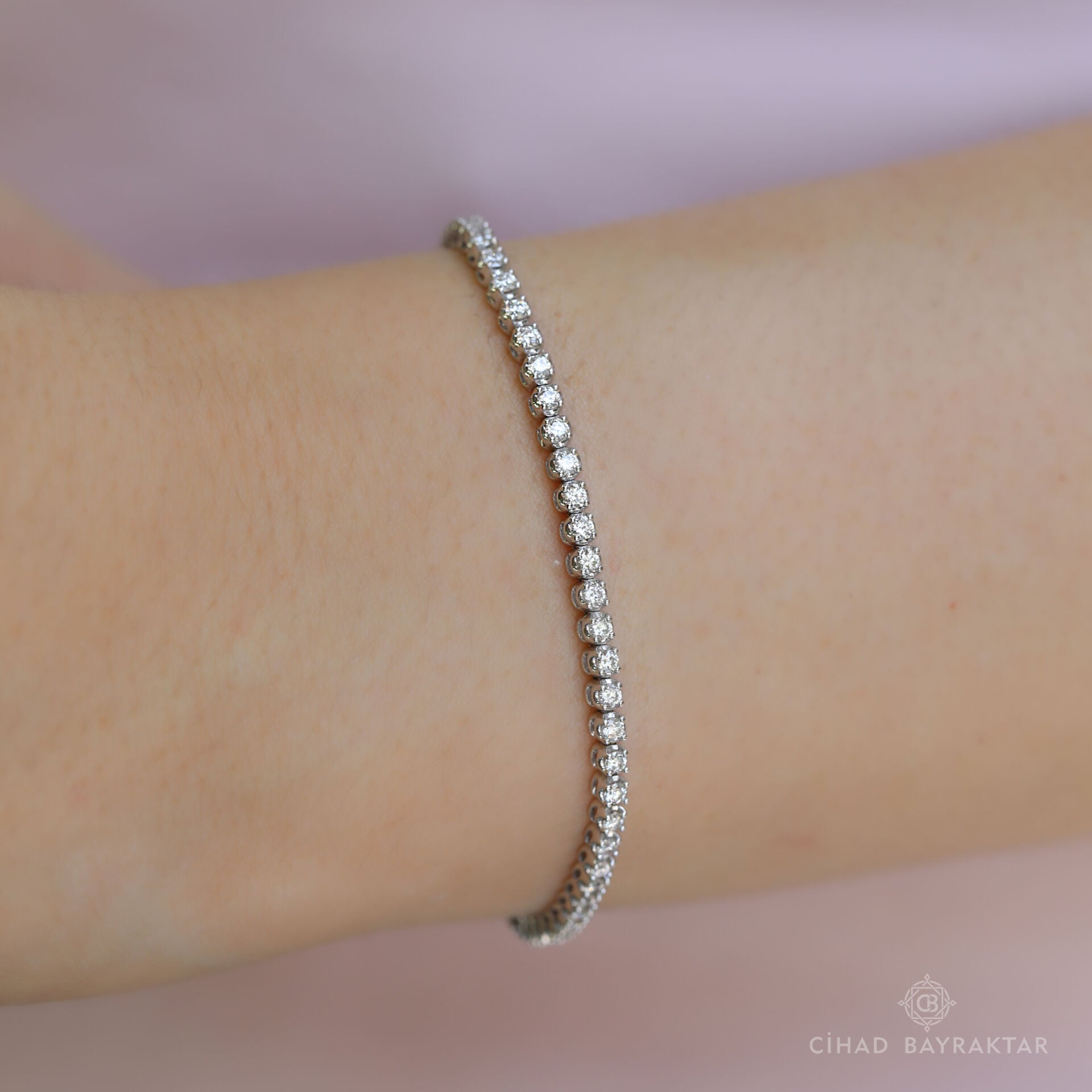 1.95 ct Pırlanta Su Yolu Bileklik