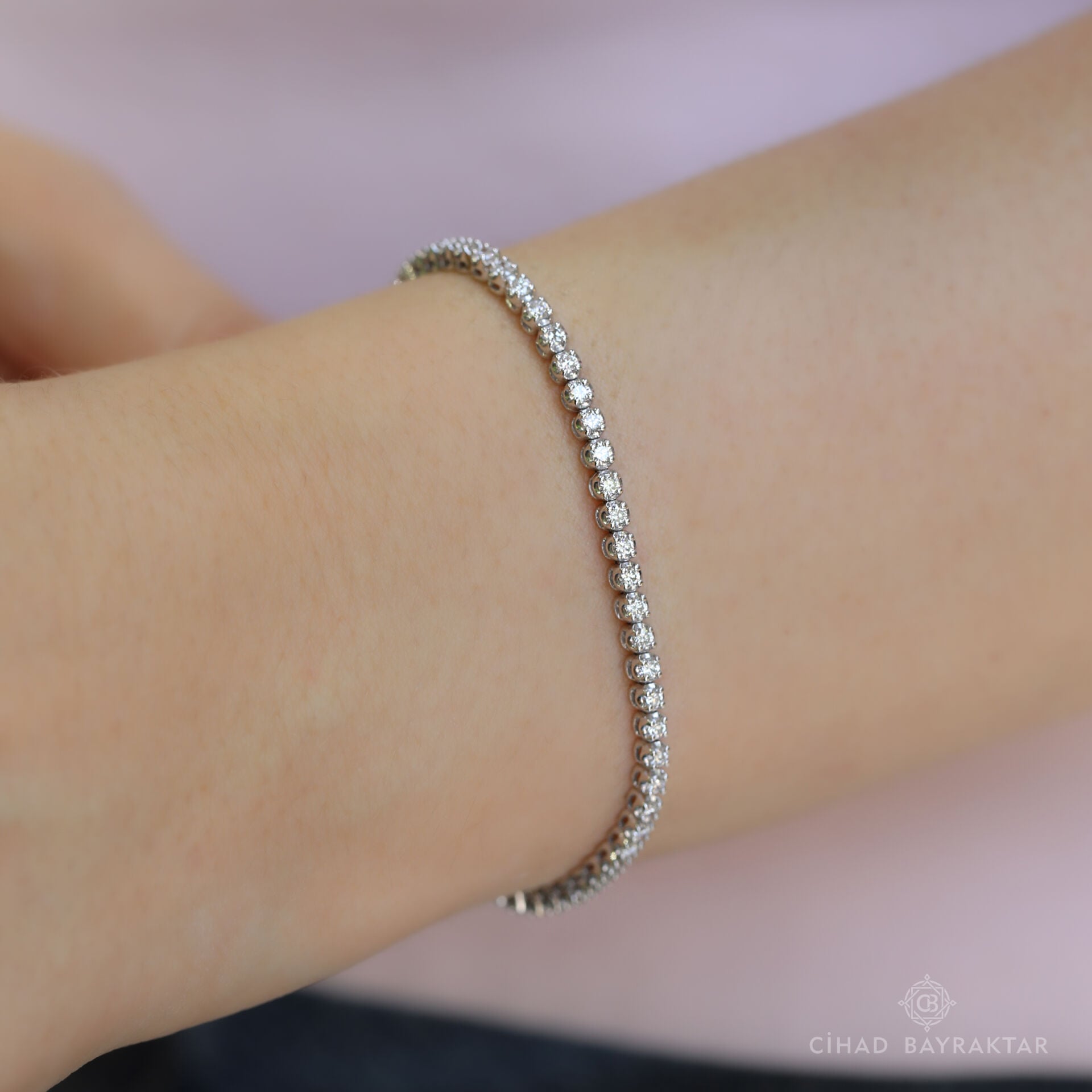 1.92 ct Pırlanta Su Yolu Bileklik