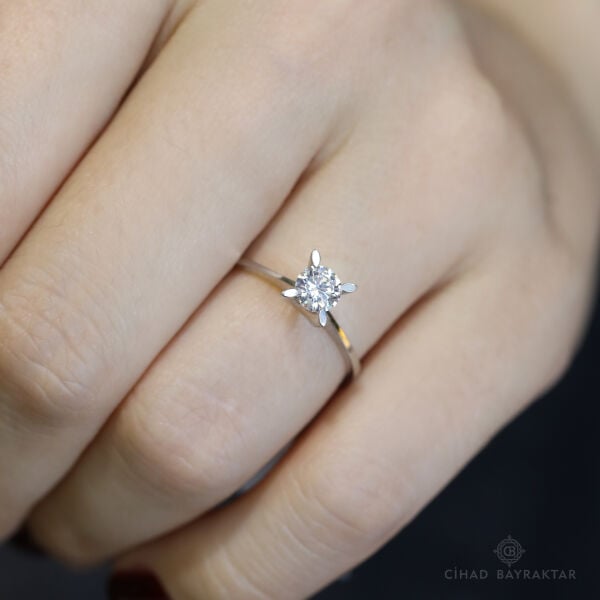 0.42 ct Pırlanta Tektaş Yüzük