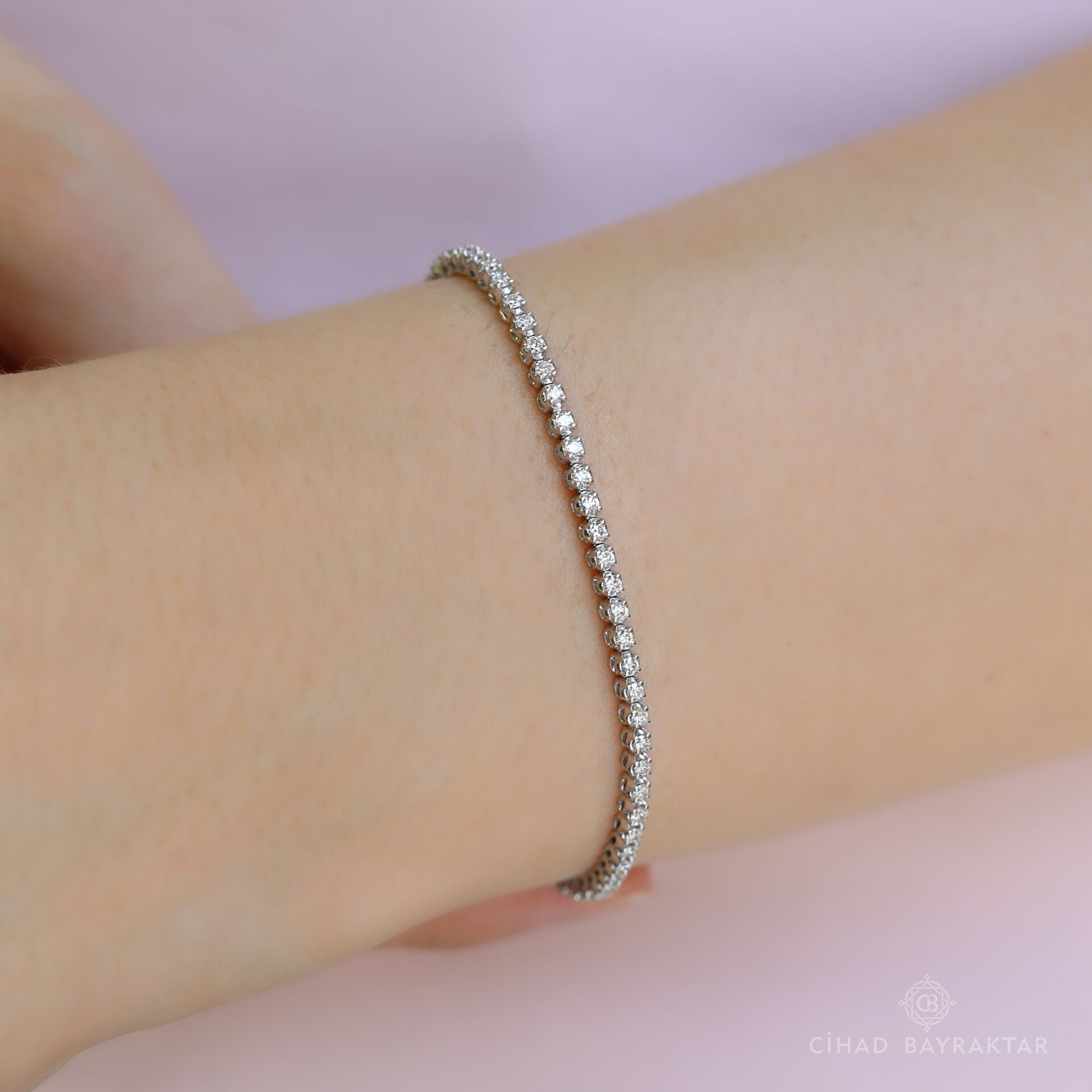 1.40 ct Pırlanta Su Yolu Bileklik