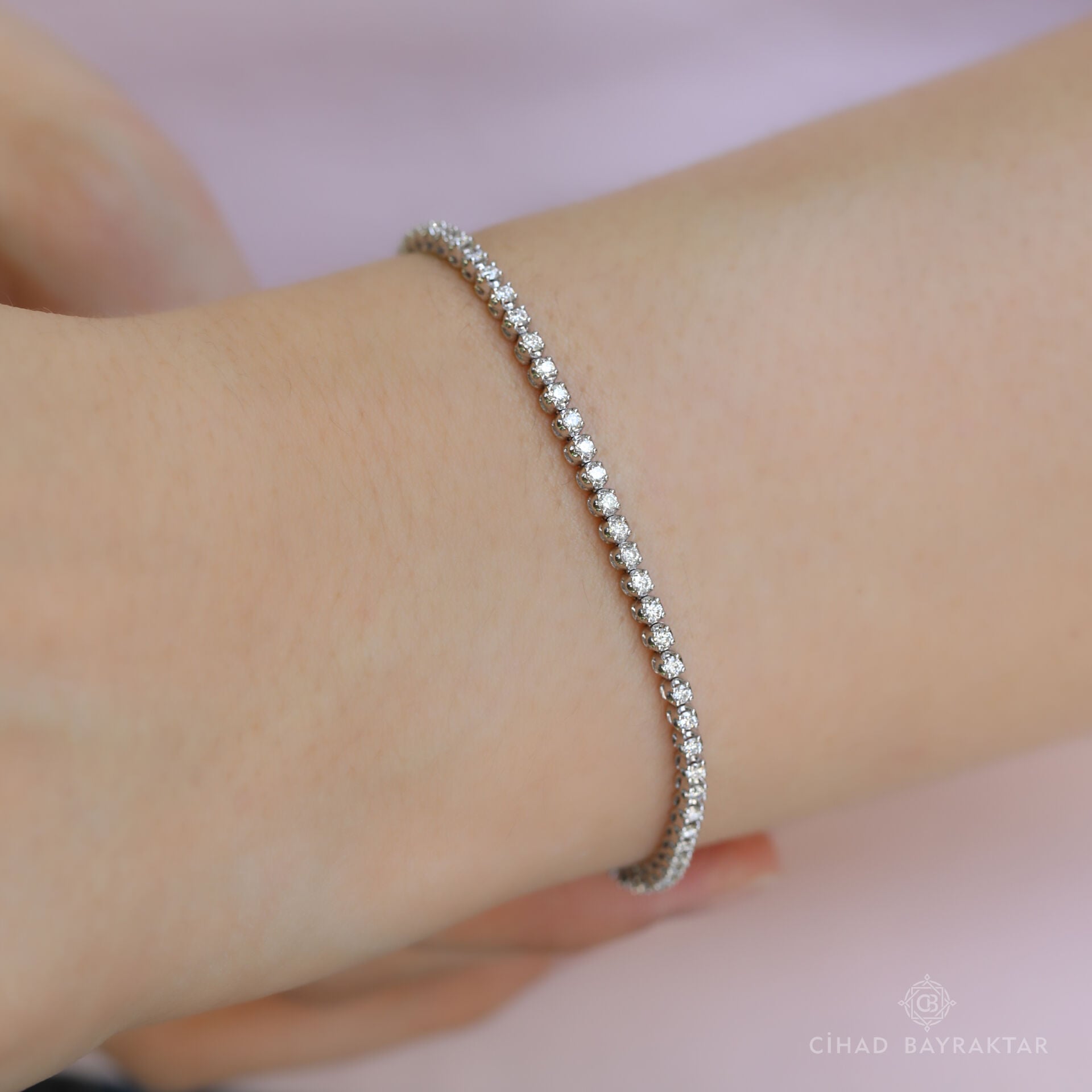 1.40 ct Pırlanta Su Yolu Bileklik