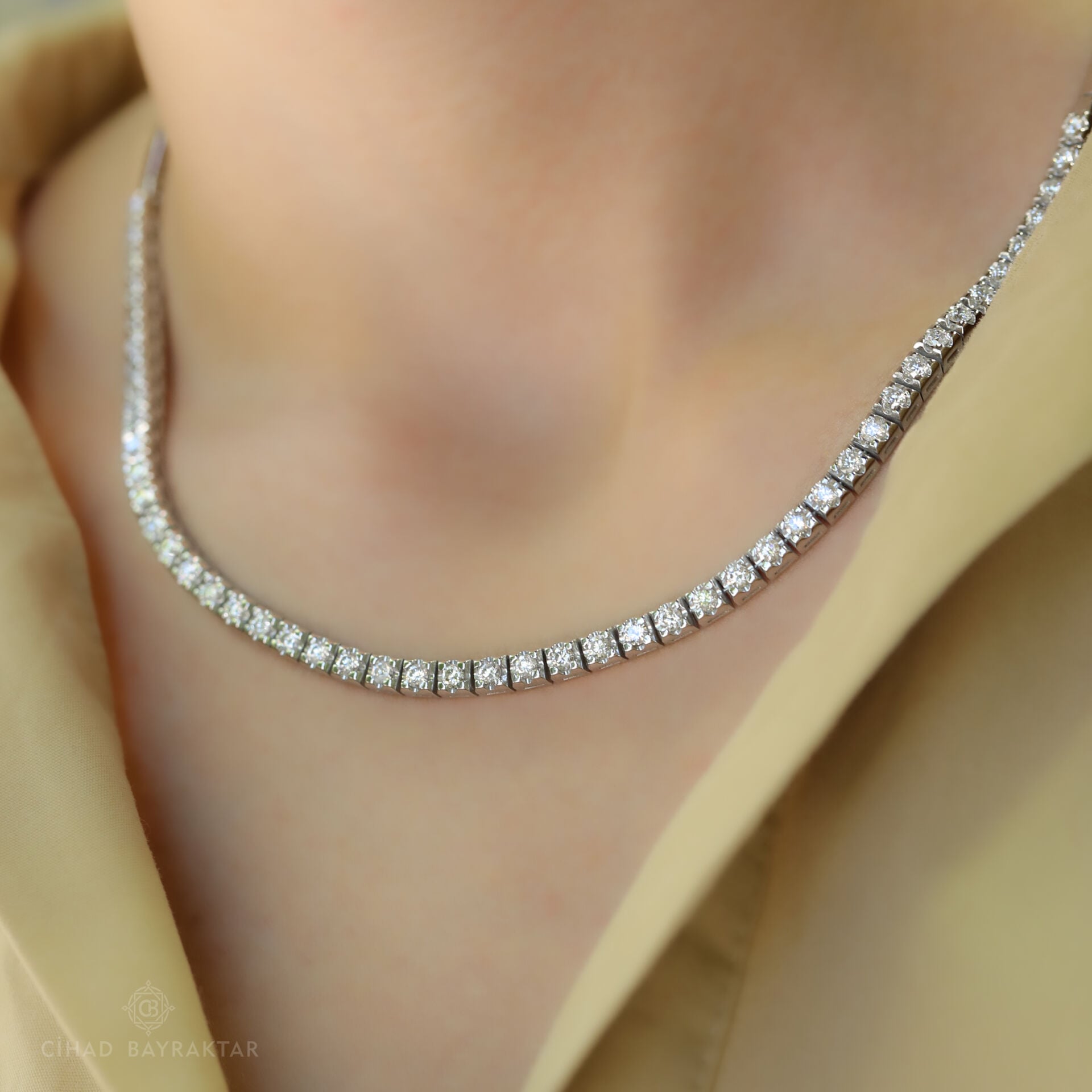 3.63 ct Pırlanta Su Yolu Kolye