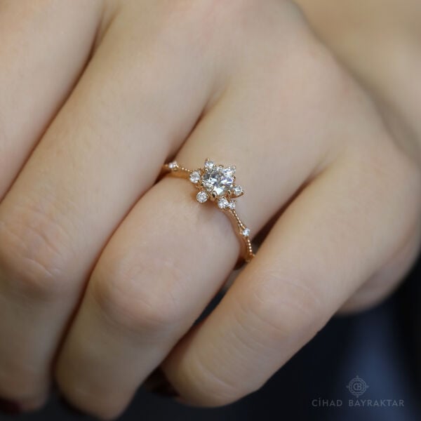 0.56 ct Pırlanta Vintage Yüzük