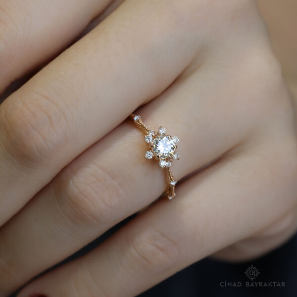 0.55 ct Pırlanta Vintage Yüzük