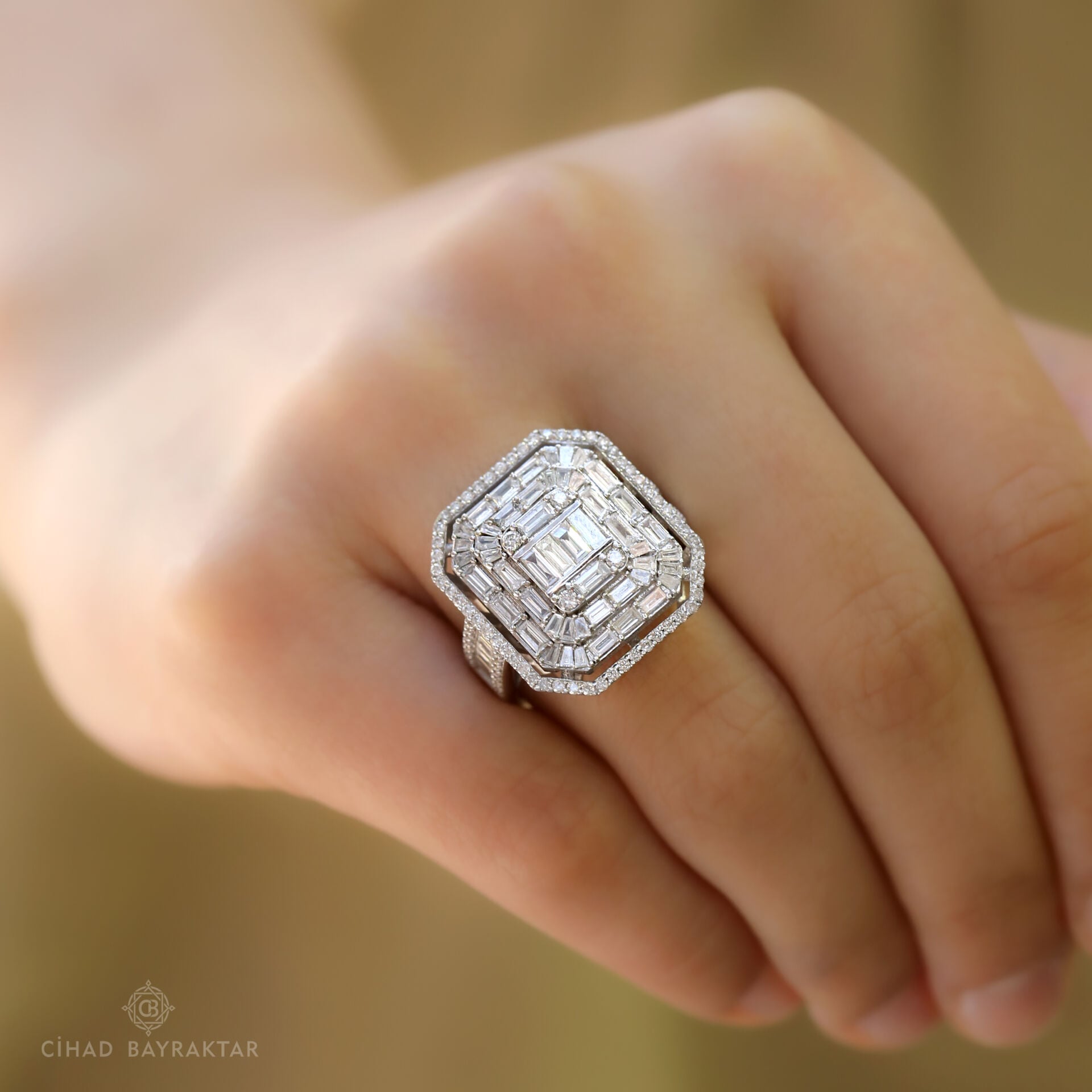 1.98 ct Pırlanta Baget Yüzük