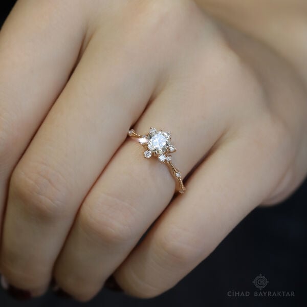 0.94 ct Pırlanta Vintage Yüzük