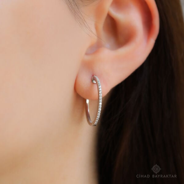 0.36 ct Pırlanta Halka Küpe