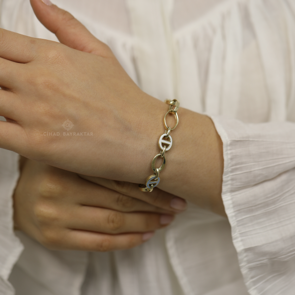 Mavi Mineli Bileklik