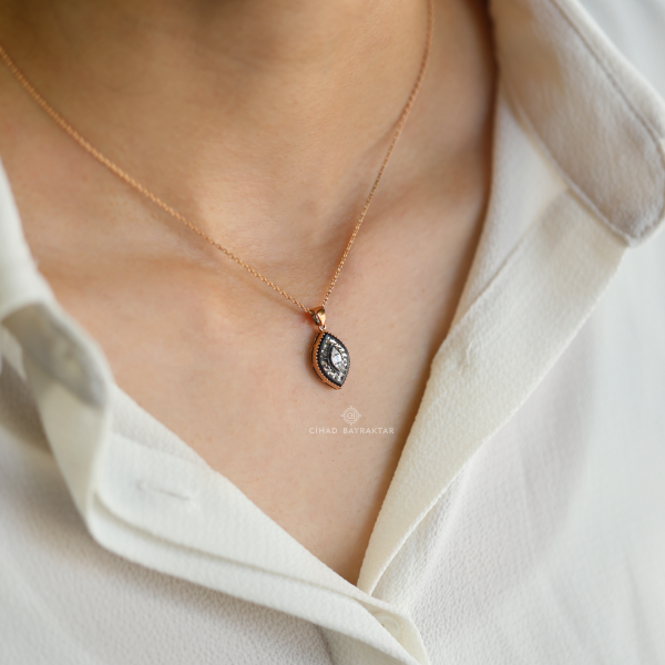 0,04 ct Elmas Mekik Kolye