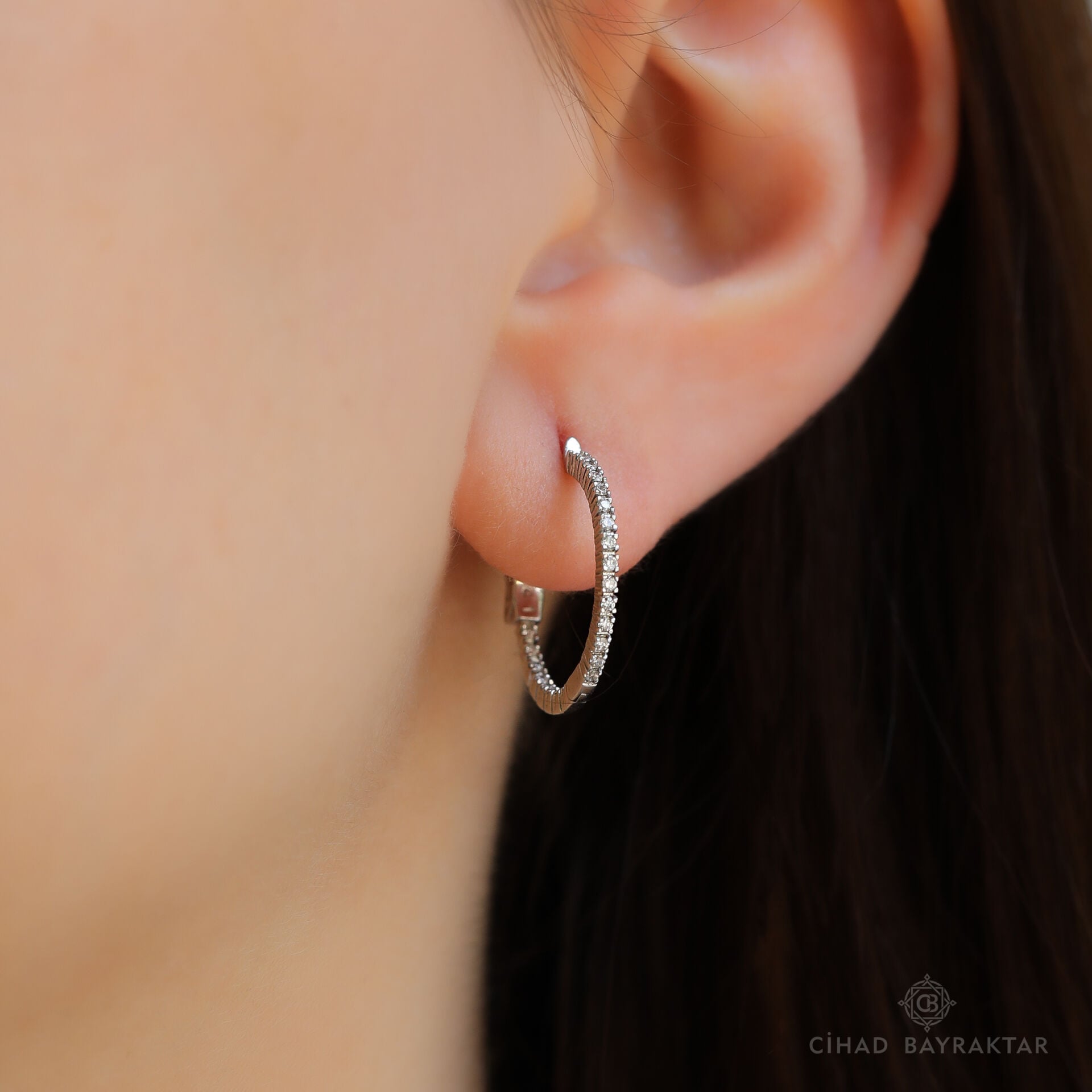 0.29 ct Pırlanta Halka Küpe