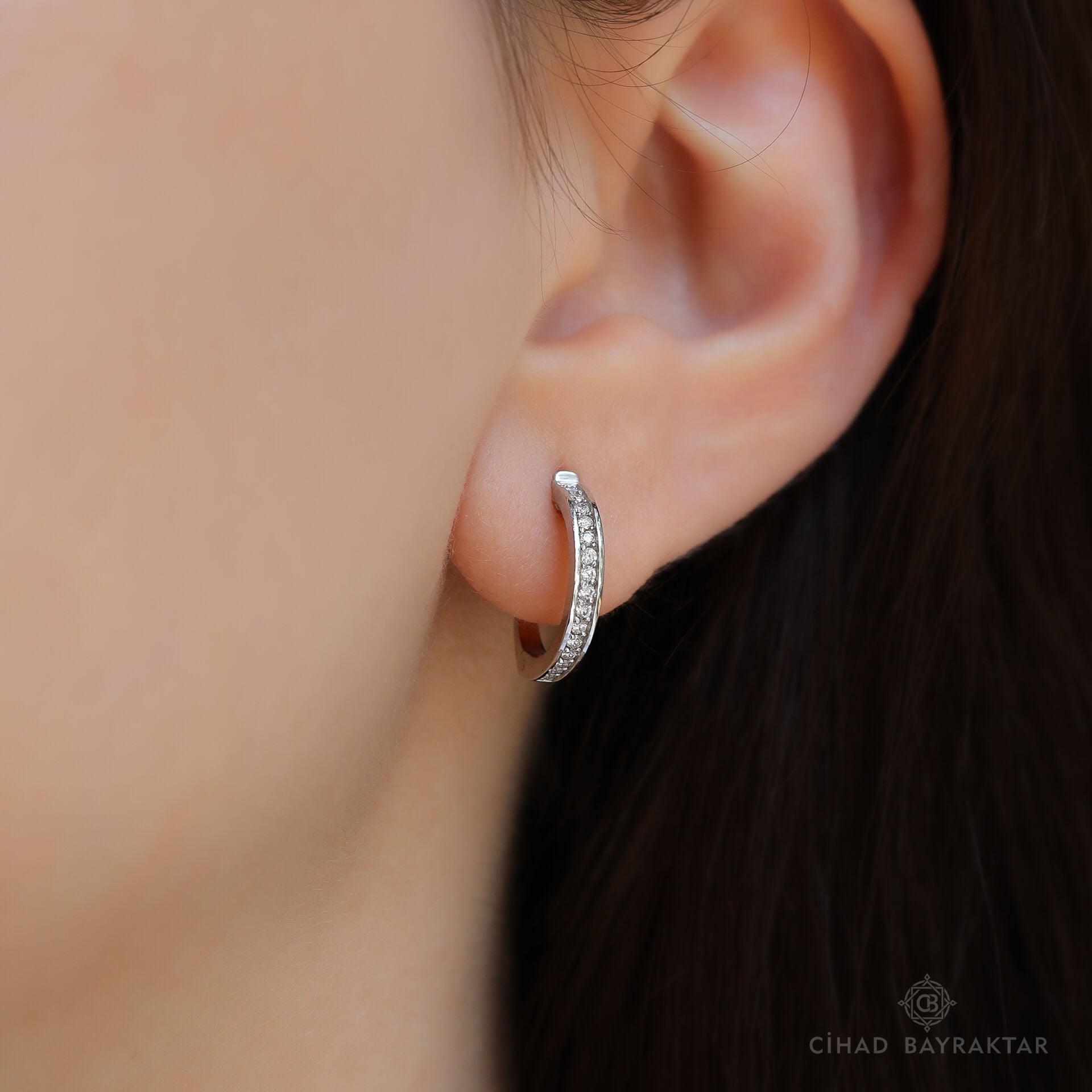 0.29 ct Pırlanta Halka Küpe