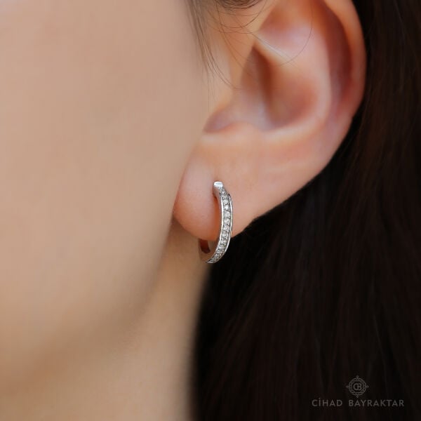 0.29 ct Pırlanta Halka Küpe