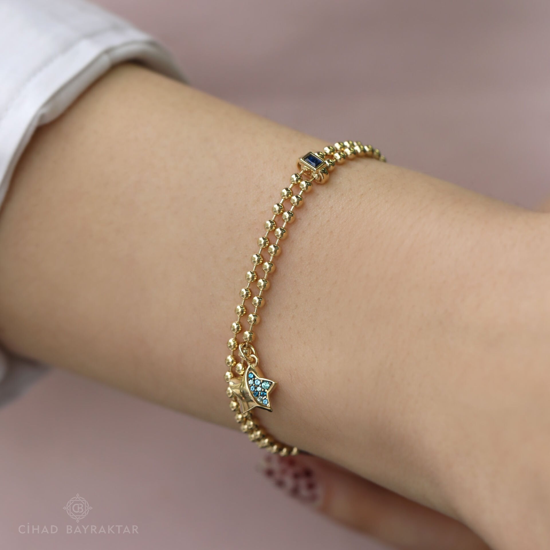 Cetaş Taşlı Altın Bileklik
