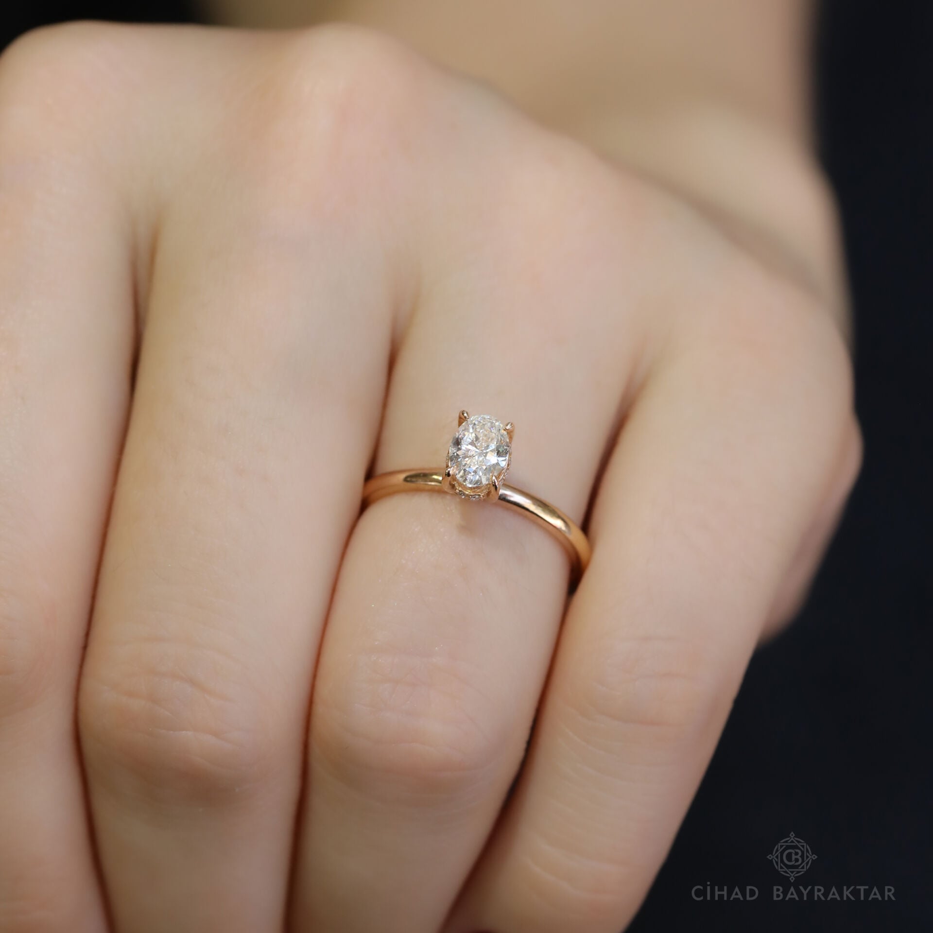 0.60 ct Pırlanta Oval Yüzük
