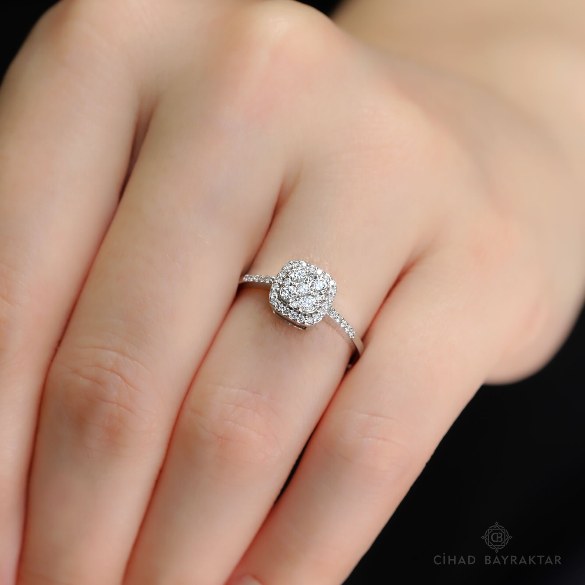 0,32 ct Pırlanta Prenses Yüzük